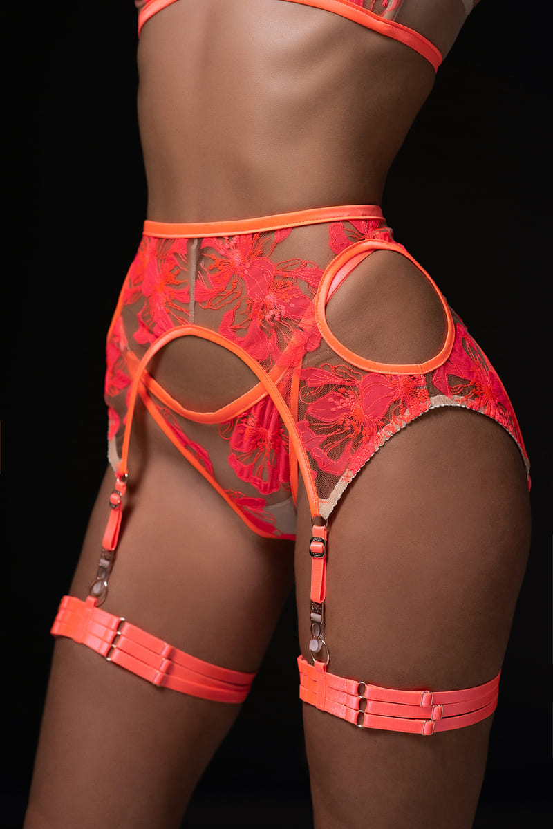 Private Orange Garters 3693